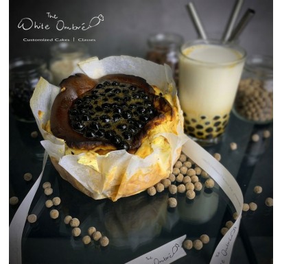 Brown Sugar Bobba Burnt Cheesecake