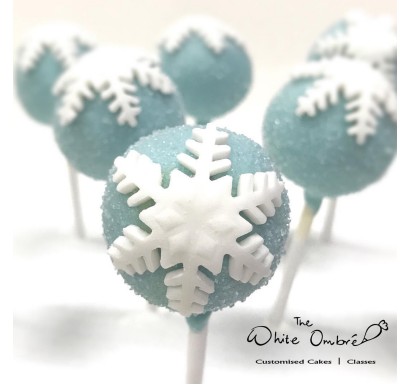 Christmas Snowy Cake Pop 10pc set