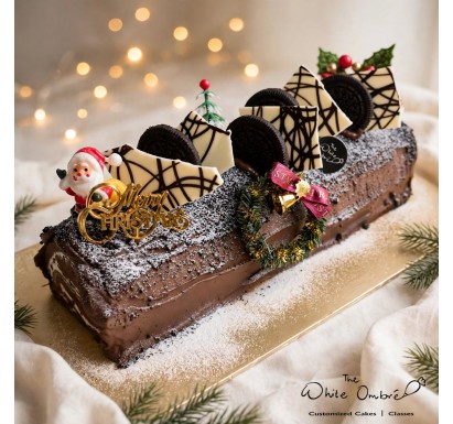 Cookies & Cream Christmas Log