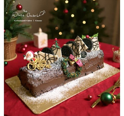 Cookies & Cream Christmas Log