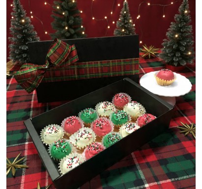 Chocolate cake pops in gift box