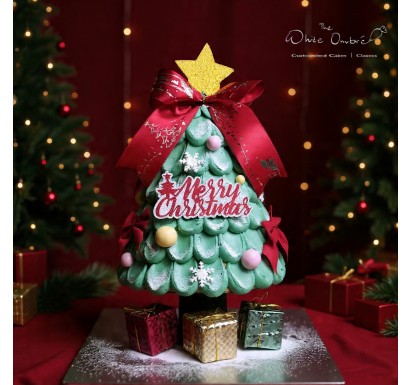 3D Christmas Tree Cake
