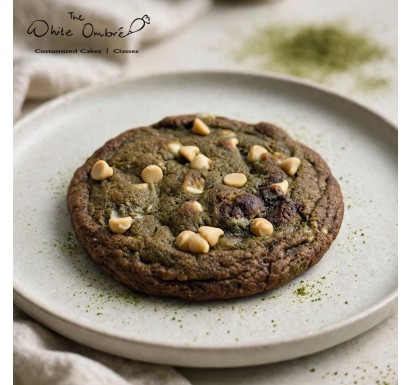 4" Large Matcha White Chocolate Chip Cookie