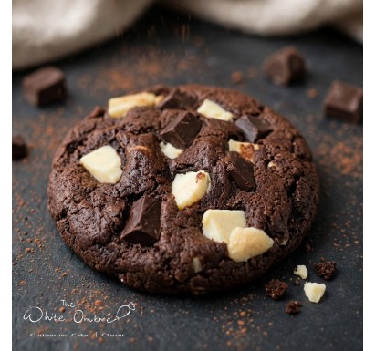 4" Large Gluten Free Triple Chocolate Fudge Cookie